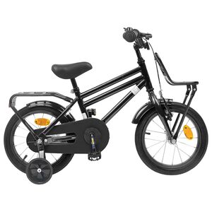 vidaXL Kinderfiets 12 Inch voor 2-4 jaar oud Zwart