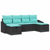 vidaXL Tuin Sofa Set 6 st poly rattan