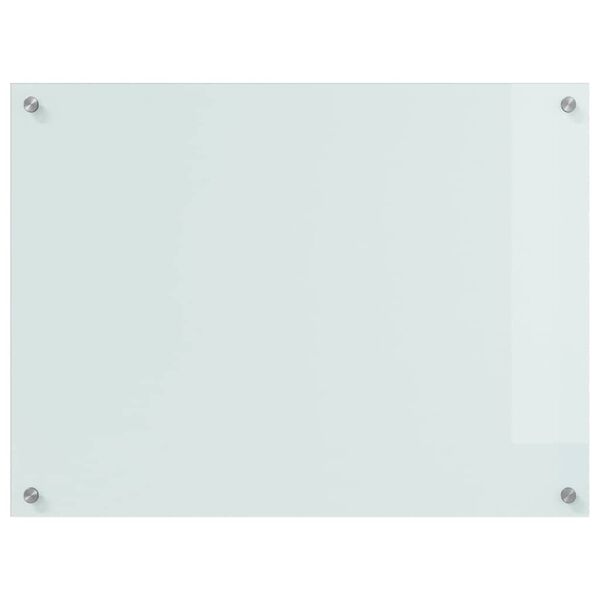 vidaXL Keuken Achterwand 2 pcs Wit 80 x 60 cm gehard glas