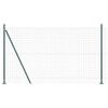 vidaXL Euro-hek met betonnen voetstuk 10 x 1,6 m PVC-Coated Staal Mesh