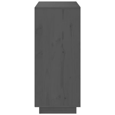 vidaXL Dressoir 70x34x80 cm massief grenenhout grijs