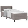 vidaXL Boxspringbed met matras met matras Taupe 80 x 200 cm