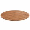 vidaXL Tafelblad rond &Oslash;80x1,5 cm bewerkt massief eikenhout lichtbruin