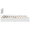vidaXL Opslag bed met hoofdeinde Wit 140 x 190 cm Bewerkt hout