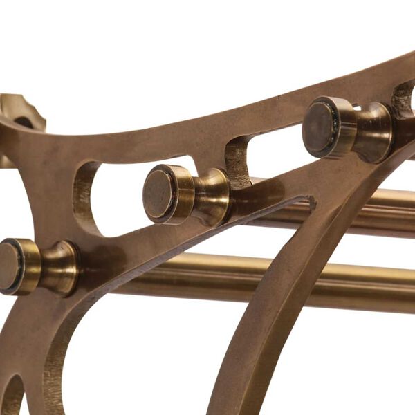 vidaXL Bagagerek met kleerhangers wandmontage aluminium