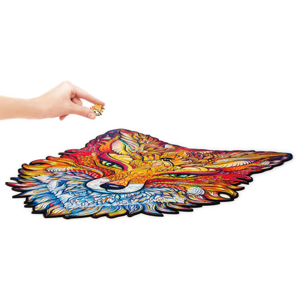 UNIDRAGON Puzzel Fiery Fox 700 stukjes royal size 41x60 cm hout