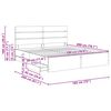 vidaXL Bedframe met lade Sonoma Eiken 180 x 200 cm Ingenieurshout