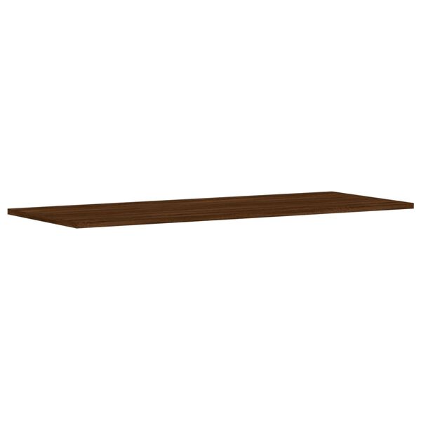 vidaXL Wandschappen 4 st 100x40x1,5 cm bewerkt hout bruin eikenkleur