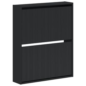 vidaXL Wandgemonteerde Schoenkast ARNHEM 71 x 17 x 86 cm Bewerkt hout