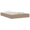 vidaXL Bedframe zonder matras 140x190 cm kunstleer cappuccinokleurig