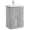 vidaXL Badkamermeubelset Grijs Sonoma 61 x 40 x 84,5 cm Bewerkt hout