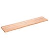 vidaXL Tafelblad 180x40x(2-4)cm behandeld massief eikenhout lichtbruin