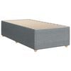vidaXL Boxspring met matras stof lichtgrijs 80x200 cm