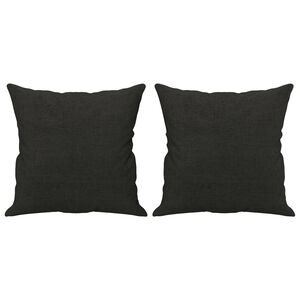 vidaXL Sierkussens 2 st 40x40 cm stof zwart