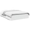 vidaXL Bedframe met lades bewerkt hout wit 135x190 cm