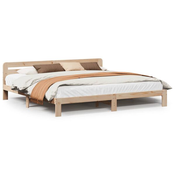 vidaXL Bedframe zonder matras massief grenenhout 180x200 cm