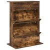 vidaXL Tijdschrift Rek Gerookt eiken 70 x 41 x 96 cm Bewerkt hout