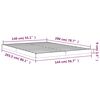 vidaXL Bedframe massief grenenhout wit 140x200 cm