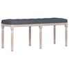 vidaXL Bankje 110x40x49 cm fluweel donkergrijs