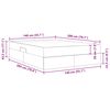 vidaXL Opbergbed met matras met matras Cr&egrave;me 140 x 200 cm Polyester