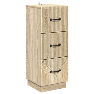 vidaXL Ladenkast Sonoma Eiken 33 x 34,5 x 87 cm Bewerkt hout