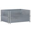 vidaXL Plantenbak 80x60 cm massief grenenhout grijs