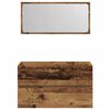 vidaXL Badkamerkast met spiegel bewerkt hout oud houtkleurig
