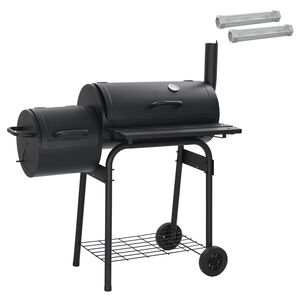 vidaXL Buiten Grill 103 x 60 x 113 cm Staal Zwart