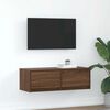 vidaXL Tv-meubel 80x31x25,5 cm bewerkt hout bruin eikenkleur