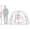 vidaXL Tent 4-persoons waterdicht groen