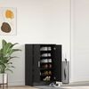 vidaXL Schoenenkast 60x35x92 cm spaanplaat zwart eikenkleurig