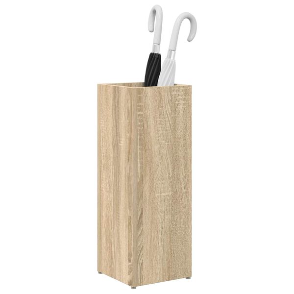 vidaXL Paraplu Standaard Sonoma Eiken 20 x 20 x 55,5 cm Bewerkt hout