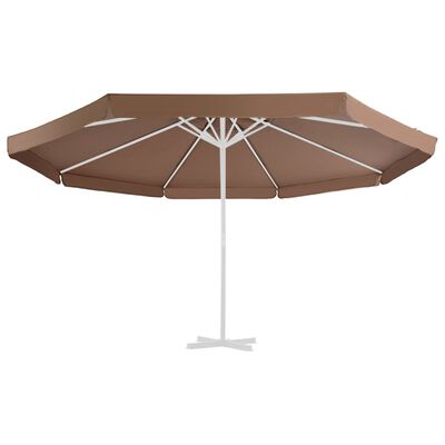 vidaXL Vervangingsdoek voor parasol 500 cm zandkleurig