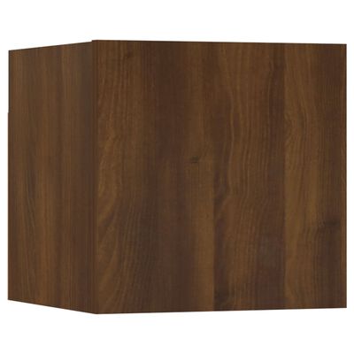 vidaXL 6-delige Tv-meubelset bewerkt hout bruin eikenkleur