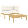 vidaXL 2 st Acaciahout Licht Bruin