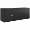 vidaXL Tuinkast Zwart 198x55,5x80 cm Poly Rattan