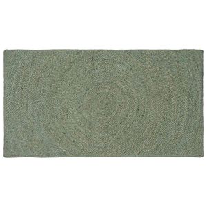 vidaXL Vloerkleden Olijfgroen 80 x 150 cm Jute