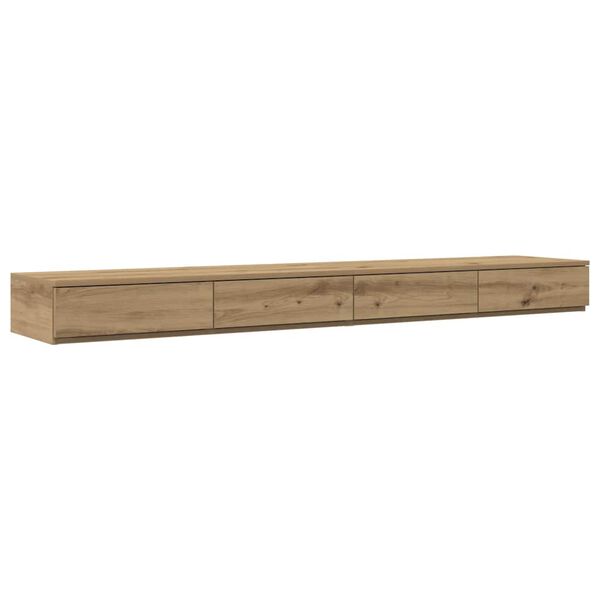 vidaXL Bedlades Artisan Eiken 200 x 36,5 x 16,5 cm Bewerkt hout
