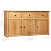 vidaXL Dressoir Panama Range 135x40x80 cm massief grenenhout