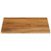 vidaXL Tafelblad met natuurlijke rand 80x80x2,5 cm massief mangohout