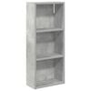 vidaXL Badkamer wandkast Beton Grijs 30 x 14 x 70 cm