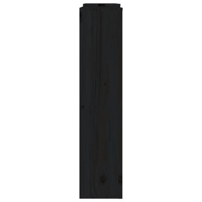 vidaXL Radiatorombouw 210x21x85 cm massief grenenhout zwart