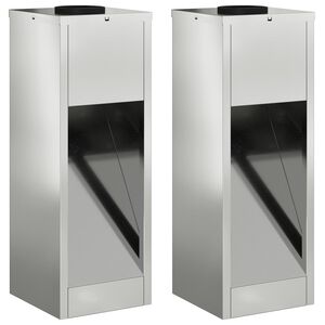 vidaXL Zonne LED Padverlichting 2 pcs Gegalvaniseerd Gegalvaniseerd