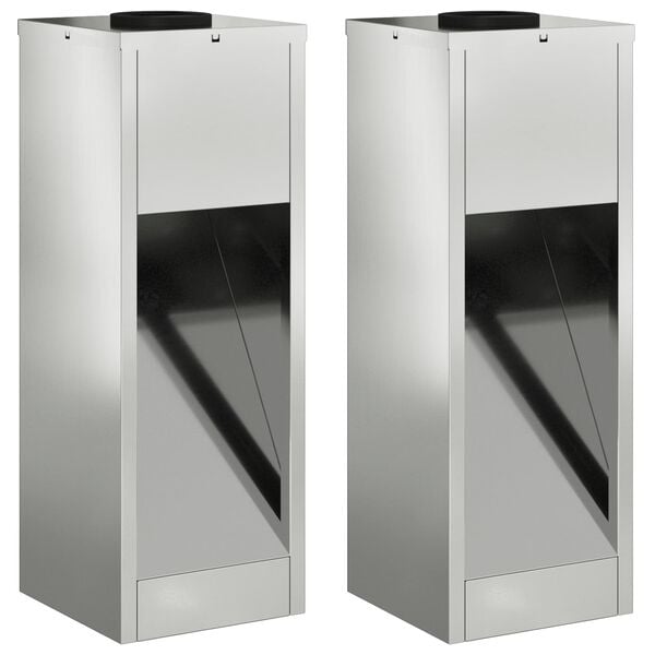 vidaXL Zonne LED Padverlichting 2 pcs Gegalvaniseerd Gegalvaniseerd