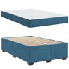 vidaXL Bedframe met matras Donkerblauw 120 x 200 cm Stof