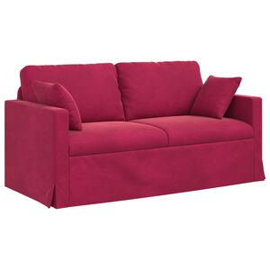 vidaXL Bank Wijnrood 158 x 78 x 80 cm Fluweel