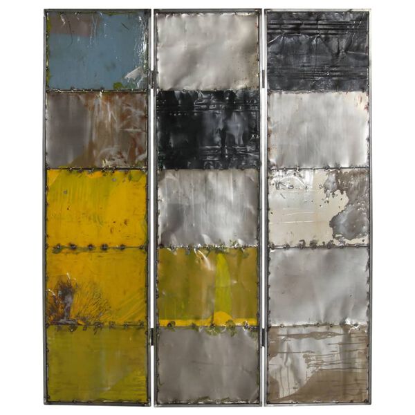 vidaXL Kamerscherm 45x17x167 cm ijzer meerkleurig