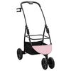 vidaXL Opvouwbare Huisdierenwagen Verstelbaar Roze 78 x 54 x 101 cm