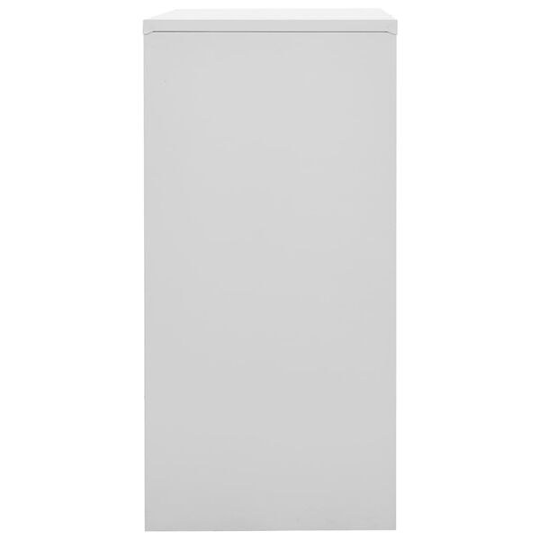 vidaXL Lockerkast 90x45x92,5 cm staal lichtgrijs en groen