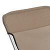 vidaXL Strandstoelen 2 st textileen en gepoedercoat staal taupe